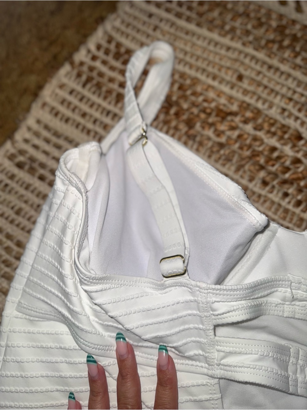White One-Piece Swimsuit - Picture 4 of 4
